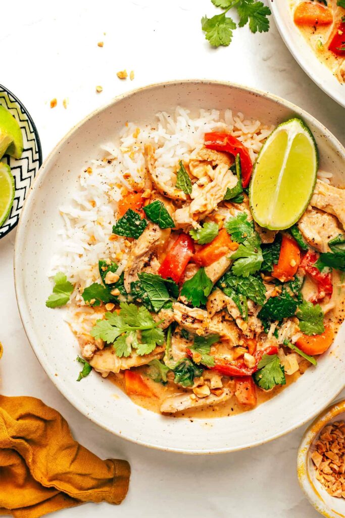 slow cooker chicken satay