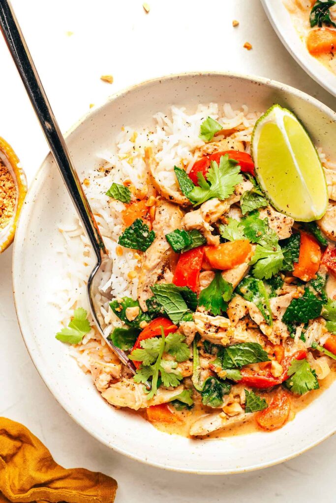 slow cooker chicken satay