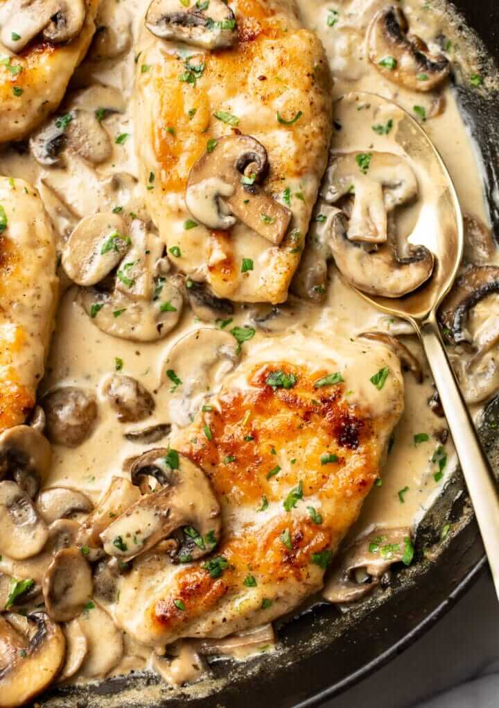 Creamy Rosemary Portobello Chicken