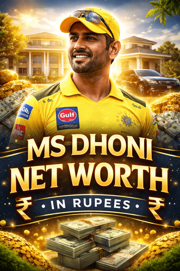 MS Dhoni Net Worth in Rupees (2026): Full Financial Breakdown